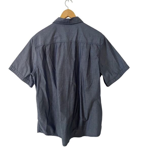 Merrell Dark Grey Short Sleeve Casual Button Down Shirt - Picture 2 of 8